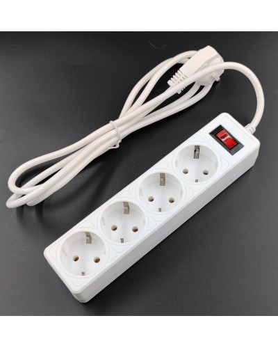 SP4W-518 GARDA. Сетевой фильтр 4 розетки,1,8м, белый. 5bites в Новом Уренгое