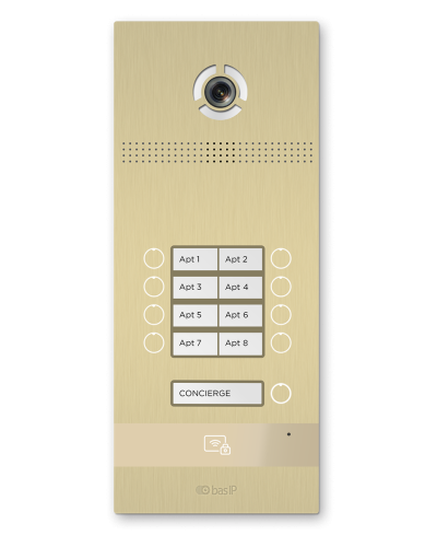 BI-08FB GOLD. Вызывная панель IP-домофона. BAS-IP в Новом Уренгое