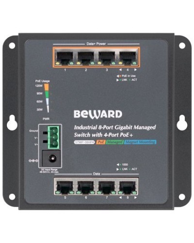 STWP-08HP4. Коммутатор 8-портовый. Beward в Новом Уренгое
