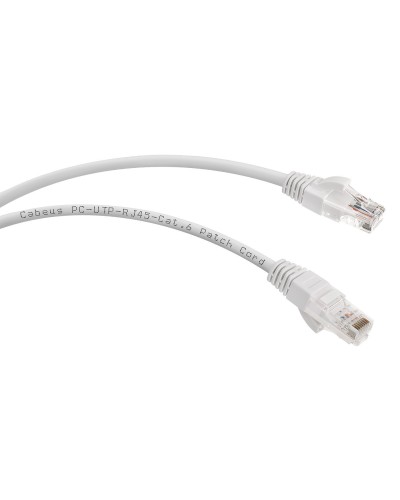 PC-UTP-RJ45-Cat.6-0.5m-WH (8669c), белый. Патч-корд медный. CABEUS в Новом Уренгое