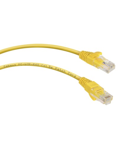 PC-UTP-RJ45-Cat.5e-1.5m-YL (7695c), желтый. Патч-корд медный. CABEUS в Новом Уренгое