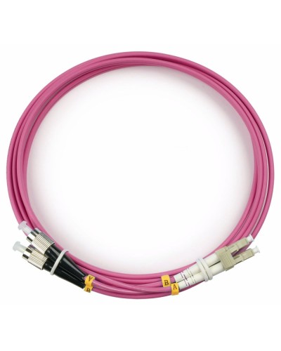 FOP-50-OM4-LC-FC-1m (9150c). Патч-корд оптический. CABEUS в Новом Уренгое