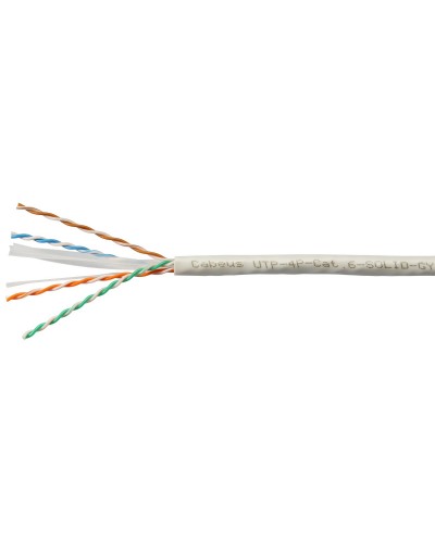 UTP-4P-Cat.6-SOLID-LSZH-GY-100 (11108c-5). Кабель «витая пара» (LAN) для структурированных систем связи. CABEUS в Новом Уренгое