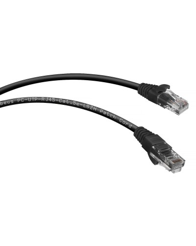 PC-UTP-RJ45-Cat.5e-0.3m-BK-LSZH (9535c), чёрный. Патч-корд медный. CABEUS в Новом Уренгое