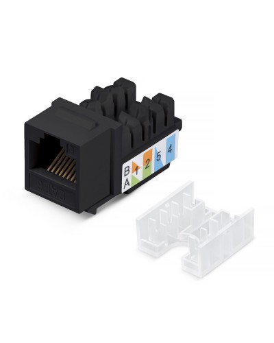 KJ-RJ45-Cat.6-90-SW-BK (10102c). Вставка Keystone Jack RJ-48. CABEUS в Новом Уренгое