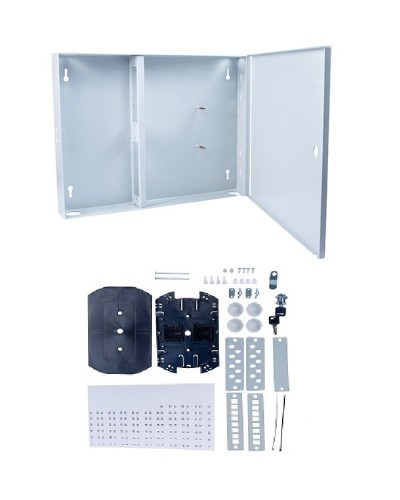 FO-WL-16-SC/2LC/FC/ST-FP-K (12302c). Бокс оптический настенный. CABEUS в Новом Уренгое