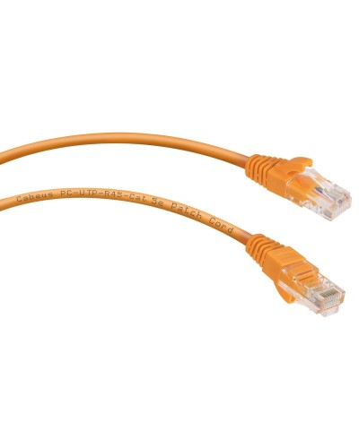 PC-UTP-RJ45-Cat.5e-2m-OR (7680c), оранжевый. Патч-корд медный. CABEUS в Новом Уренгое