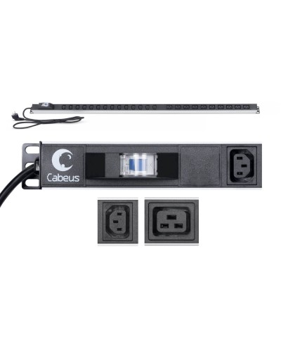 PDU-16-14C13-10C19-B-C14 (9553c). Блок розеток. CABEUS в Новом Уренгое