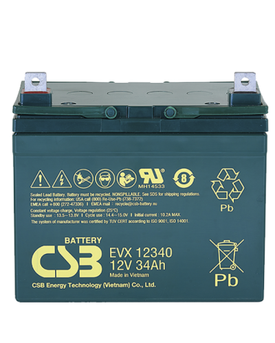 CSB EVX 12340. Аккумулятор герметичный свинцово-кислотный. CSB в Новом Уренгое