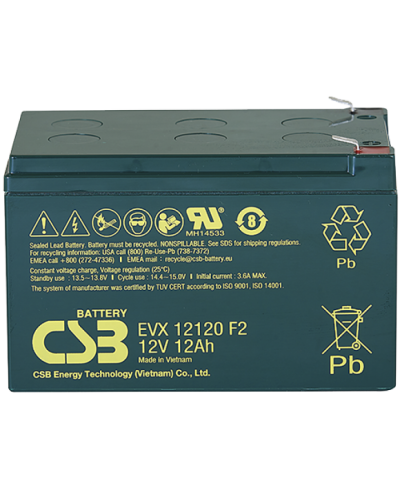 CSB EVX 12120. Аккумулятор герметичный свинцово-кислотный. CSB в Новом Уренгое