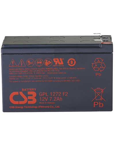 CSB GPL 1272 F2 FR. Аккумулятор герметичный свинцово-кислотный. CSB в Новом Уренгое
