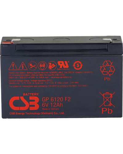 CSB GP 6120. Аккумулятор герметичный свинцово-кислотный. CSB в Новом Уренгое