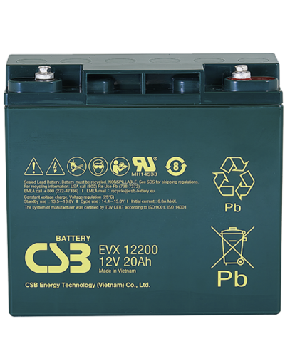 CSB EVX 12200. Аккумулятор герметичный свинцово-кислотный. CSB в Новом Уренгое
