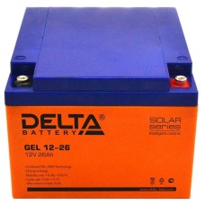 Delta GEL 12-26. Аккумулятор герметичный свинцово-кислотный. Delta