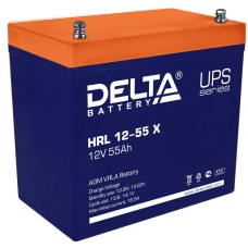 Delta HRL 12-55 X. Аккумулятор герметичный свинцово-кислотный. Delta