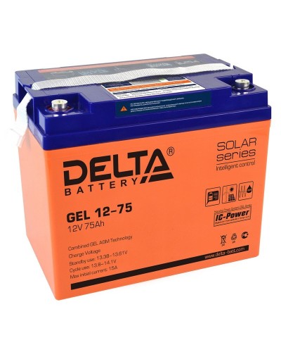Delta GEL 12-75. Аккумулятор герметичный свинцово-кислотный. Delta в Новом Уренгое