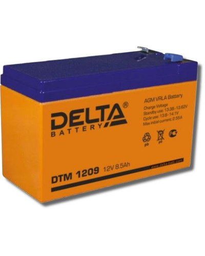 Delta DTM 1209. Аккумулятор герметичный свинцово-кислотный. Delta в Новом Уренгое