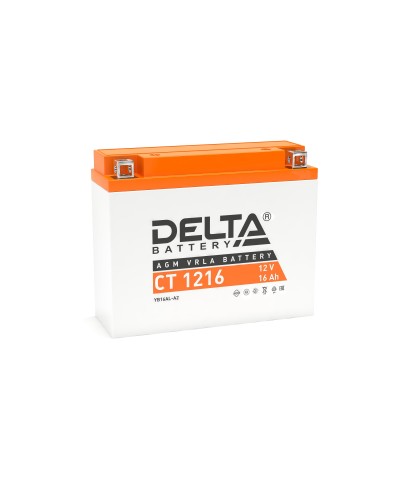 Delta CT 1216. Аккумулятор герметичный свинцово-кислотный стартерный. Delta в Новом Уренгое