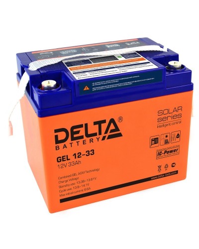 Delta GEL 12-33. Аккумулятор герметичный свинцово-кислотный. Delta в Новом Уренгое