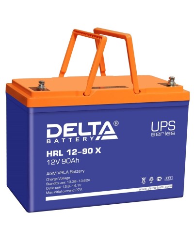 Delta HRL 12-90 X. Аккумулятор герметичный свинцово-кислотный. Delta в Новом Уренгое