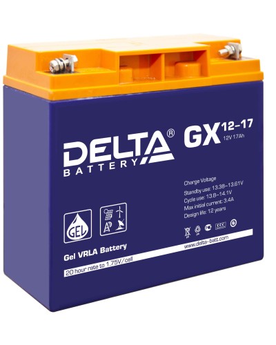 Delta GX 12-17. Аккумулятор герметичный свинцово-кислотный. Delta в Новом Уренгое