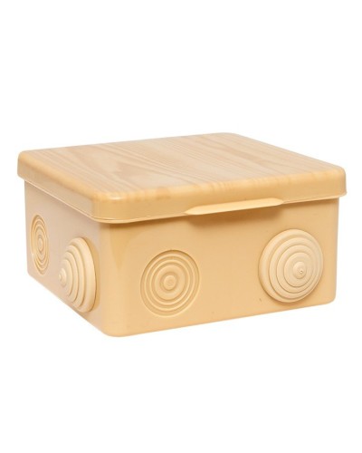 КМР-030-014 с крышкой (100х100х55) светлое дерево IP54 (plc-kmr-030-014-s). Коробка распределительная. EKF в Новом Уренгое