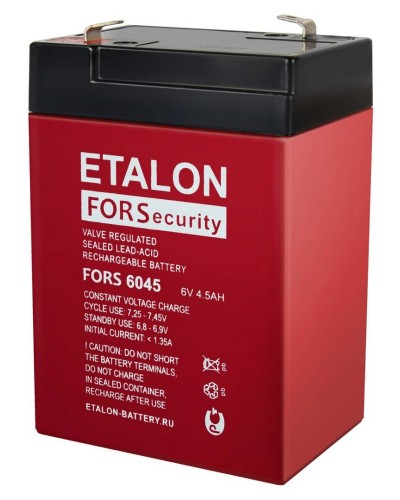 ETALON FORS 6045. Аккумулятор герметичный свинцово-кислотный. ETALON в Новом Уренгое