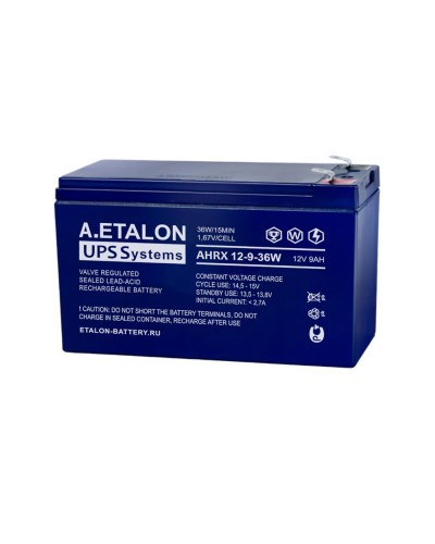 A.ETALON AHRX 12-9-36W. Аккумулятор герметичный свинцово-кислотный. ETALON в Новом Уренгое