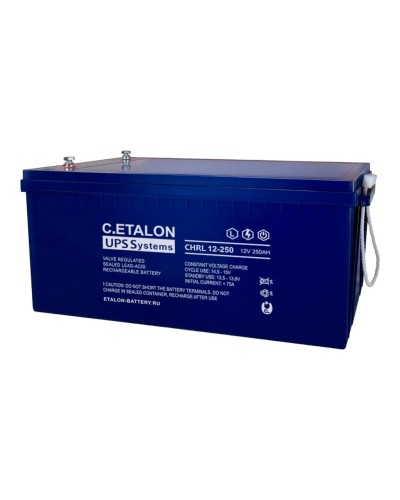 C.ETALON CHRL 12-250. Аккумулятор герметичный свинцово-кислотный. ETALON в Новом Уренгое