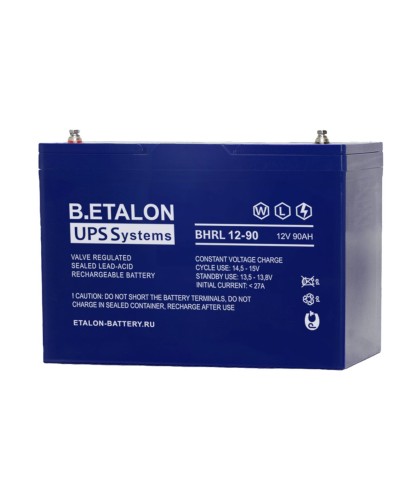 B.ETALON BHRL 12-90. Аккумулятор герметичный свинцово-кислотный. ETALON в Новом Уренгое