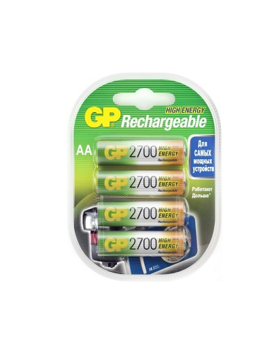 GP 270AAHC AA (GP 270AAHC-2DECRC4), упак. 4 шт.. Перезаряжаемые аккумуляторы. GP Batteries в Новом Уренгое