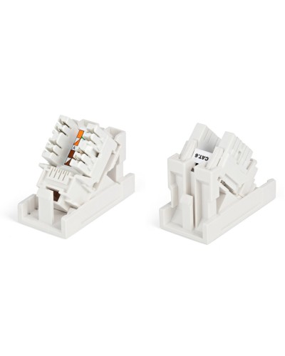 SIP2K-C6-M45-22.5. Вставка 45x22,5 с наклонным модулем RJ-45 категории 6. Hyperline в Новом Уренгое