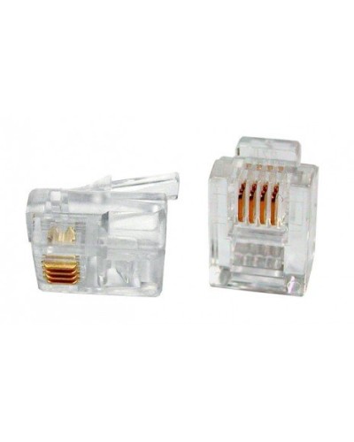 PLUG-6P4C-P-C2-100 (100 шт). Разъем RJ-12. Hyperline в Новом Уренгое