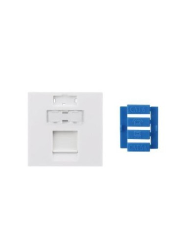 SIP3-1K-M45-45. Вставка 45x45 для 1 модуля Keystone Jack, со шторкой. Hyperline в Новом Уренгое