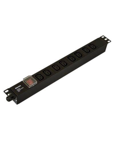 SHE19-8IEC-S-CB. Блок розеток 19. Hyperline в Новом Уренгое