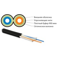 FO-D3-IN-50-2-LSZH-BK. Кабель волоконно-оптический многомодовый. Hyperline