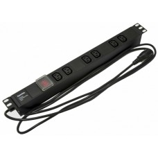 SHE19-6IEC-S-2.5IEC. Блок розеток 19. Hyperline