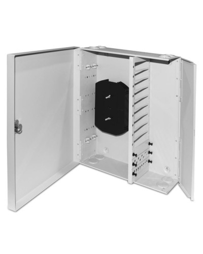 FO-WBX-12xSLT-W140H42-96UN-GY. Кросс оптический настенный. Hyperline в Новом Уренгое