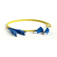 FC-D2-9-LC/UR-SC/UR-H-0.5M-LSZH-YL. Патч-корд волоконно-оптический одномодовый. Hyperline