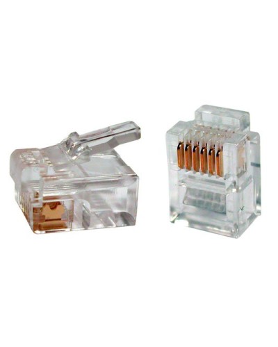 PLUG-6P6C-P-C2-100 (100 шт). Разъем RJ-12. Hyperline в Новом Уренгое