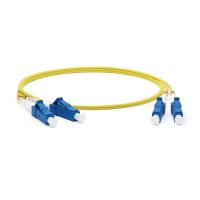 FC-D2-9-LC/UR-LC/UR-H-20M-LSZH-YL. Патч-корд волоконно-оптический одномодовый. Hyperline