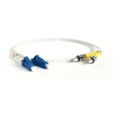 FC-D2-9A1-LC/UR-ST/UR-H-1M-LSZH-WH. Патч-корд волоконно-оптический ST-LC. Hyperline