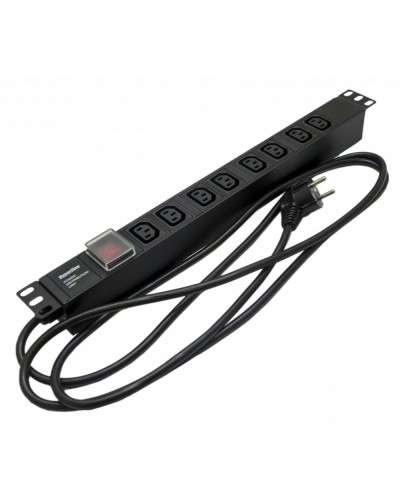SHE19-8IEC-S-2.5EU. Блок розеток 19. Hyperline в Новом Уренгое