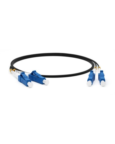 FC-D2-9-LC/UR-LC/UR-H-3M-LSZH-BK. Патч-корд волоконно-оптический одномодовый. Hyperline в Новом Уренгое