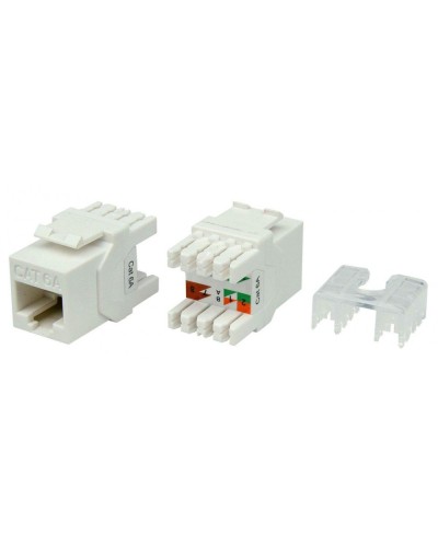 KJ8-8P8C-C6A-180-WH. Вставка Keystone Jack RJ-45. Hyperline в Новом Уренгое