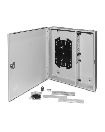 FO-WBX-4xSLT-W140H42-32UN-GY. Кросс оптический настенный. Hyperline в Новом Уренгое