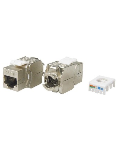 KJ8-8P8C-C6-180-TLS-SH-F-WH. Вставка Keystone Jack RJ-45. Hyperline в Новом Уренгое