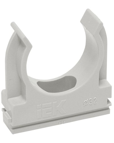 Держатель с защёлкой D20 серый ELASTA (100 шт) (CTA10D-CF20-K41-100). Держатель с защёлкой. IEK в Новом Уренгое