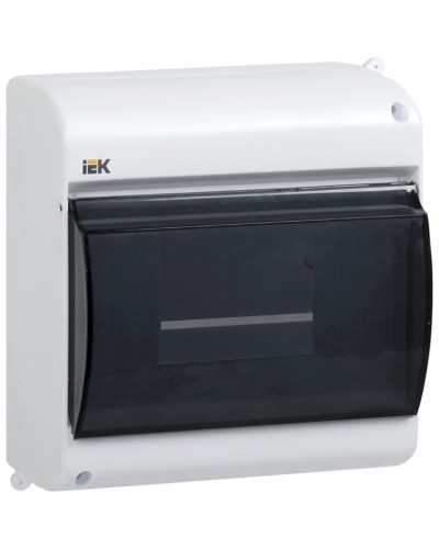 Корпус пластиковый КМПн 2/6 IP30 белый KREPTA 3 (MKP42-N-06-30-09). Щиток модульный с прозрачной дверцей, настенный. IEK в Новом Уренгое