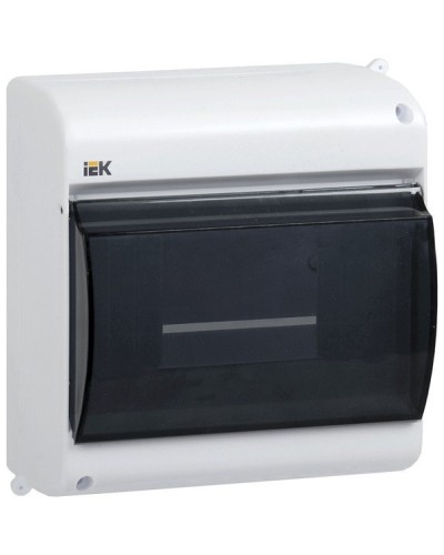 Корпус пластиковый КМПн 2/4 IP30 белый KREPTA 3 (MKP42-N-04-30-12). Щиток модульный с прозрачной дверцей, настенный. IEK в Новом Уренгое